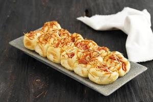 Homemade Pull Apart Pizza Roll Bread with Cheese photo