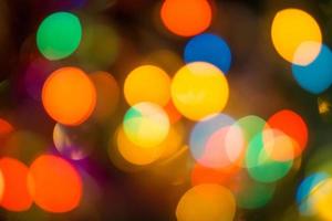 desenfoque - luces de cadena de círculo de bokeh abstracto para papel tapiz de fondo foto