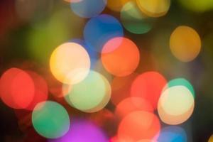 Blur - abstract bokeh circle string lights for background wallpaper photo