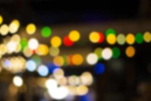 Blur - abstract bokeh circle string lights for background wallpaper photo