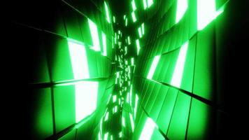 3D animation loop. Abstract technology background with glowing lights. video