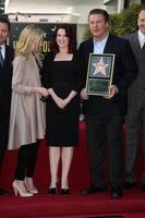 LOS ANGELES  FEB 14 - Anne Heche, Megan Mullally, Alec Baldwin at the Walk of Fame Star Ceremony for Alec Baldwin at Beso Resturant on February 14, 2011 in Los Angeles, CA photo