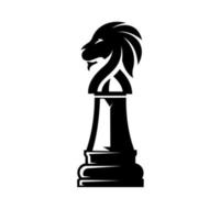 un logo de cabeza de león en blanco y negro, orgullo, fuerte, símbolo de concepto de poder. elemento de diseño vector