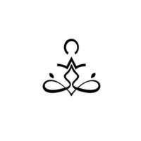 human health care logo, reflexology, zone therapy. logo templates for spa center or yoga studio vector