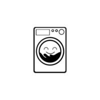 washing machine icon. wash machine laundry service vector