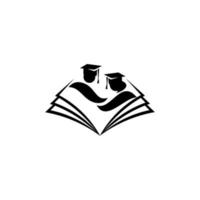 logotipo de educación, icono de vector de educación de gorra de graduación, diseño de plantilla de logotipo de universidad