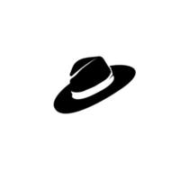 sombrero de playa icono de Panamá, aislado sobre fondo blanco. vector