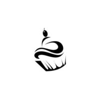 ikon cup cake, Bakery Label, Baker Logo, Pie Icon, Baking Logo.