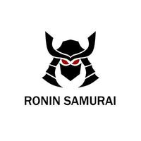 ilustración gráfica vectorial del logotipo de la plantilla ronin samurai mask de japón vector