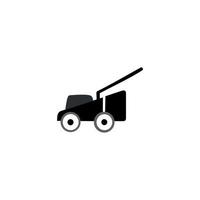 Lawn mower icon symbol Flat vector illustration for graphic and web design. Isolated on white background.