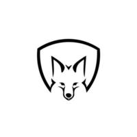 Ilustración de vector de diseño de icono de logotipo de cabeza de lobo. logotipo para botones, sitios web, aplicaciones móviles y otras necesidades de diseño.