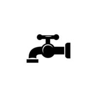 Water tap vector icon. Tap symbol. Flat design. Emblem design on white background