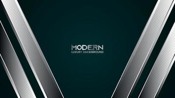 Luxury Abstract Modern Background with Silver 3D Lines vector