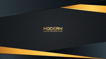 Luxury Abstract Modern Technology Background with Shiny Golden Lines and Dot Pattern vector