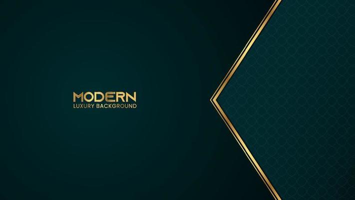 Luxury Abstract Background with Golden Metallic Gradient Lines and Pattern