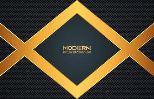 Luxury Abstract Modern Technology Background with Shiny Golden Lines and Dot Pattern vector