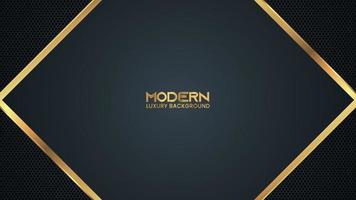 Luxury Abstract Modern Technology Background with Shiny Golden Lines and Dot Pattern vector