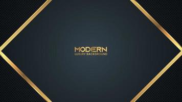 Luxury Abstract Modern Technology Background with Shiny Golden Lines and Dot Pattern vector