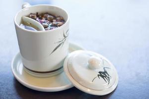 Herbal tea on the table photo