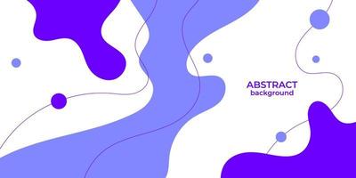 Modern purple geometric business banner design. creative banner design with wave shapes and lines  for template. Simple purple horizontal banner. Eps10 vector