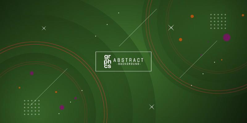 Modern abstract green and yellow color background. Dynamic shapes composition. Eps10 vector