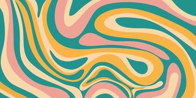 Psychedelic swirl groovy pattern. Psychedelic retro wave wallpaper. Liquid groovy background. Vector design illustration