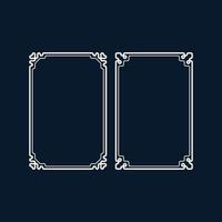 Set simple frame. Decorative element. vector