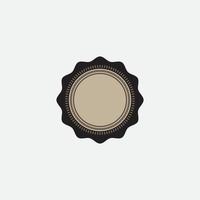 Retro emblem design. Vintage style with copy space. vector