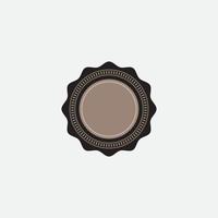 Retro emblem design. Vintage style with copy space. vector