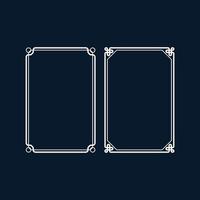 Set simple frame. Decorative element. vector