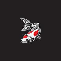 Koi fish illustration. Creative design.