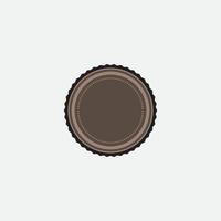 Retro emblem design. Vintage style with copy space. vector
