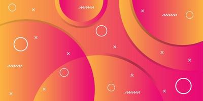 Rounded geometric cosmos background template for copy space vector