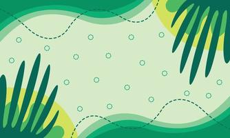Green natural background template copy space for banner or presentation page vector