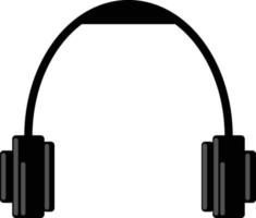 Headphone icon flat vector illustration