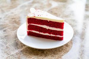 red velvet cake on plate photo