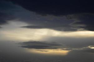 Sunset and Stormy clouds photo