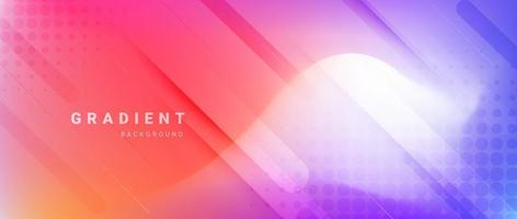 Abstract gradient background with geometric shapes composition vector