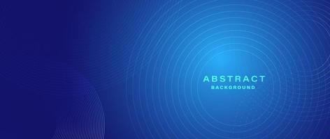 abstract blue background with circular lines. vector
