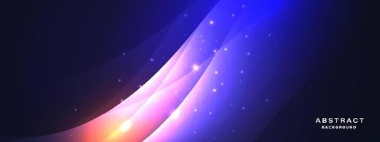 Abstract technology background with dynamic light effect. vector