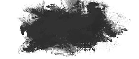 Black and white abstract grunge paint texture background. vector