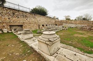 Remains of the Hadrian's Library in Monastiraki square in Athens, Greece. photo