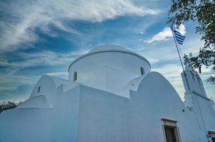 iglesia en chora pueblo de folegandros foto