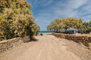 Psathi beach in Ios island, Greece photo