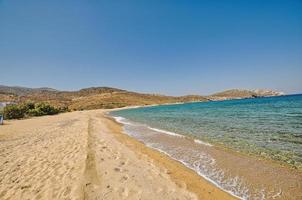 Psathi beach in Ios island, Greece photo
