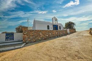 Village church in Ano Meria of Folegandros photo