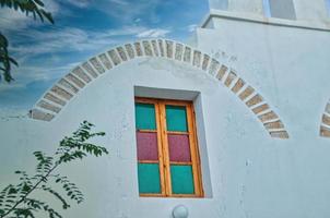 iglesia en chora pueblo de folegandros foto