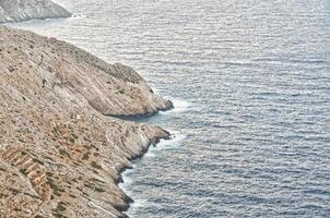 paisaje de la isla de folegandros en grecia foto