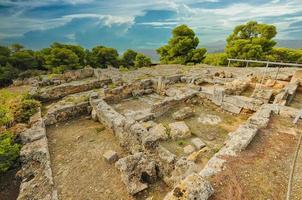 Ancient ruins in Aegina island, Greece photo