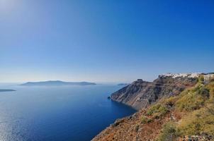 Beautiful view at Santorini island photo